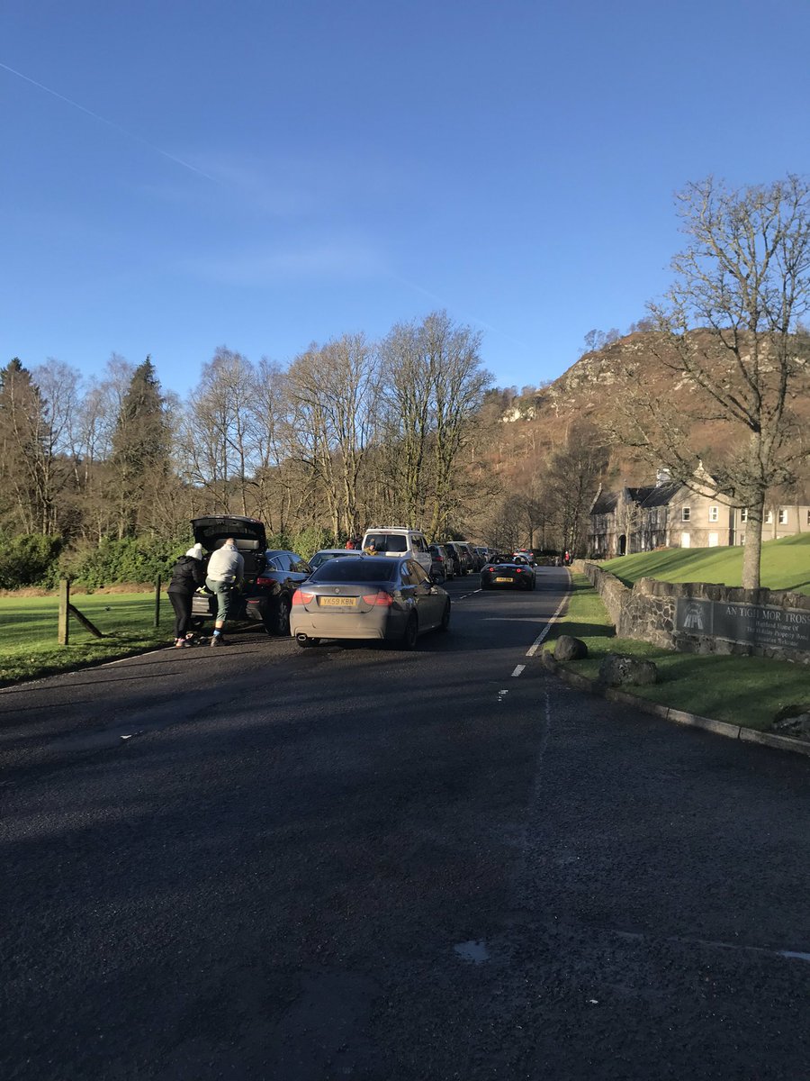 Take extra care at Ben A’an, overflow from new car park. Won’t be too long before someone gets hurt, hopefully see a reaction before it happens from <a href="/StirlingCouncil/">Stirling Council</a> <a href="/trafficscotland/">Traffic Scotland</a> <a href="/PoliceScotland/">Police Scotland</a> <a href="/lomondtrossachs/">Loch Lomond & The Trossachs</a>