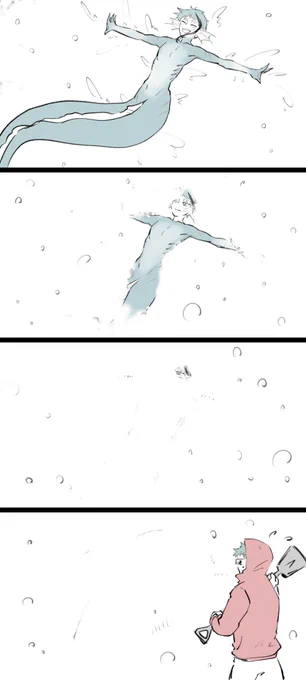 雪の日トレジェイ らくがき 