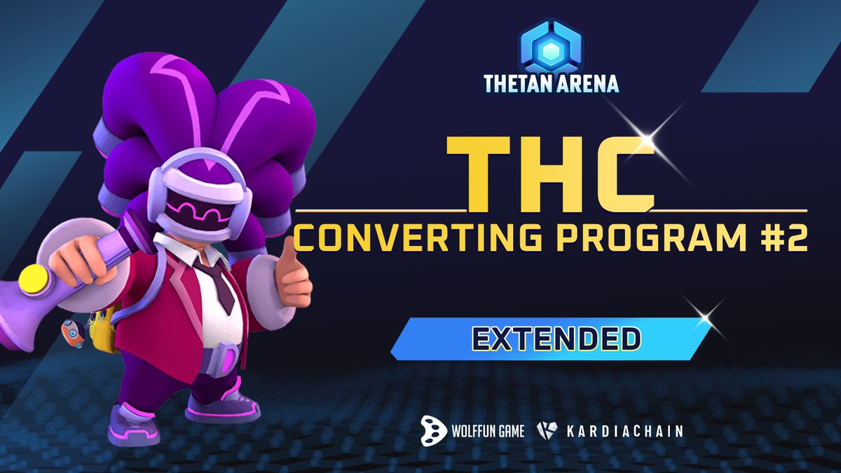 thetan_world's tweet photo. THC CONVERTING PROGRAM #2'S EXTENDED 

Due to an unexpected error on BSC, the THC Converting Program #2 will be extended for 1 more day

⏰New: 12PM UTC 14th - 11:59 AM UTC 17th JAN

We are deeply apologize for this inconvenience

@WolffunGame @KardiaChain https://t.co/m00FVe16ip