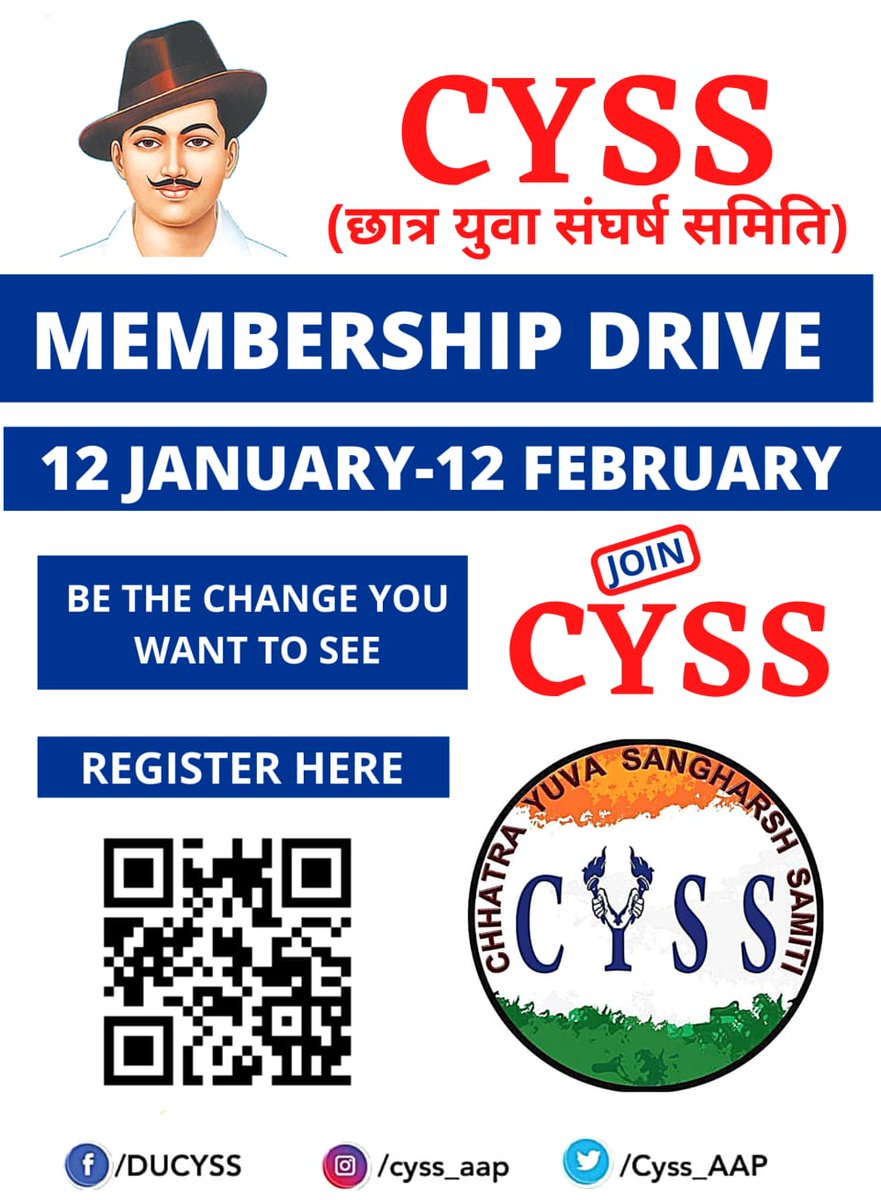 bharatalawadhi's tweet photo. Join CYSS to change Student politics.
Link :https://t.co/TkynUbDNyc
#cyss #join_cyss https://t.co/NyhihRnP1P