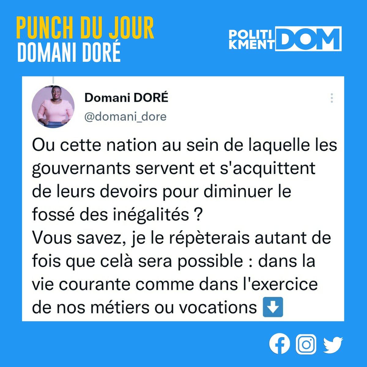 DomaniD_inspire's tweet photo. 🔴 #PunchlineDuJour de @dore_inspire
Acte 18
#DomaniDoreInspire
#DomInspire https://t.co/jslzMjS0Yy