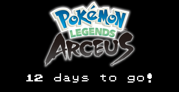 Poke_Countdown's tweet photo. 12 days until the release of Pokemon Legends: Arceus! https://t.co/baj3WVa6pw