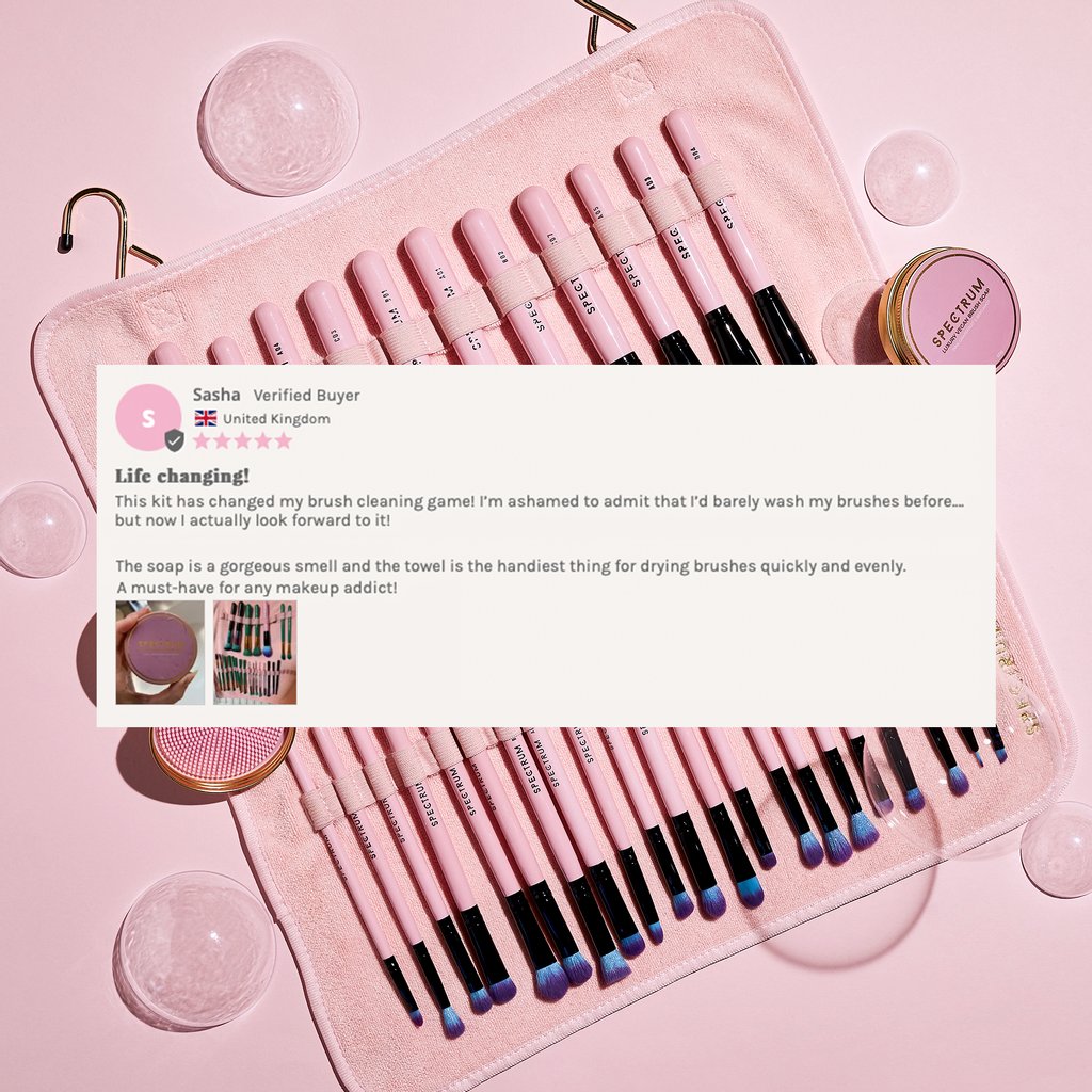 Spectrumbrushes's tweet photo. Our Brush Laundrette Towel
reviews are in!✨ Here's what our lovely
#SpectrumCommunity are saying💭👆🏼
We've made drying your #makeupbrushes
EFFORTLESS with our innovative Brush Towel! 💖
Grab yours with 25% OFF our Brush Cleaning bundle!
👏🏼
https://t.co/1qvUsjWrgW https://t.co/laUloPaCsU