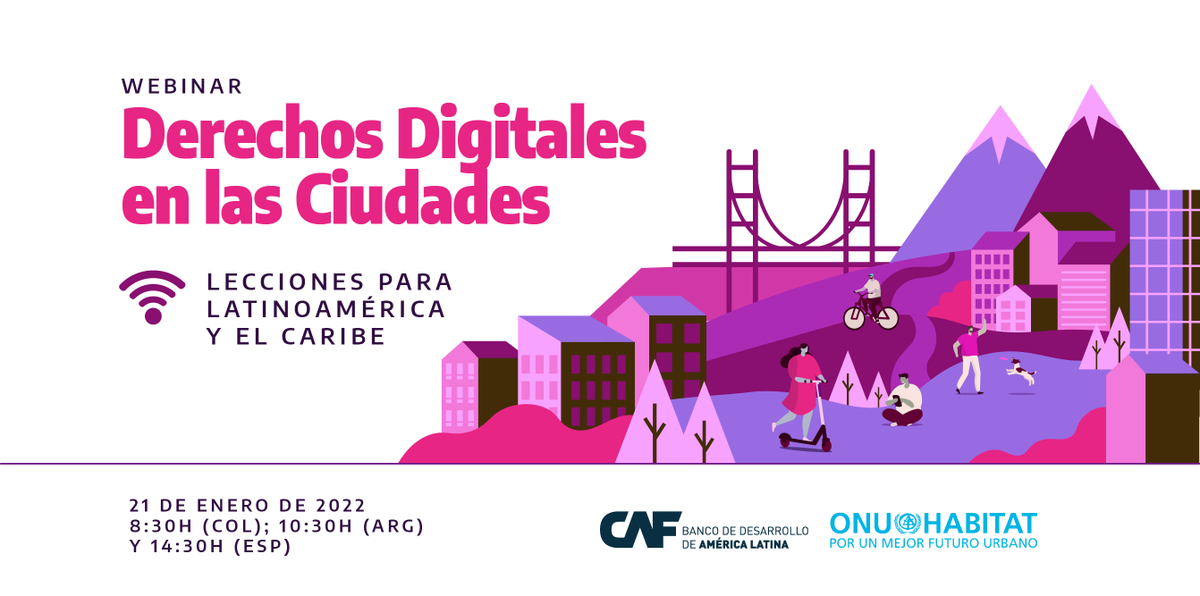 AgendaCAF's tweet photo. EVENTO | ¿Qué lecciones puede obtener ALC de distintas #ciudades del mundo con respecto a los derechos digitales y marcos de gobernanza más éticos? Entérate en este webinar. @onuhabitat #CC4DR https://t.co/1GY2bnYEn0 #TransformaciónDigital https://t.co/OrsVocW6Hv