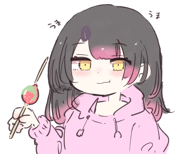 #ロボ子Art
ロボ子さんのいちご飴(抹茶味)たべたい 