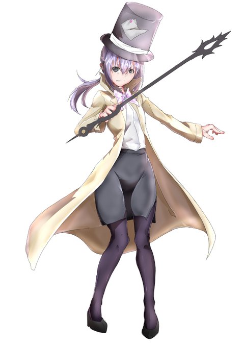 ハコジマアカネさん(@haco0o000)ちの帽子屋ことレインさん!最近戦う美少女やってると聞いて凛々しく! 