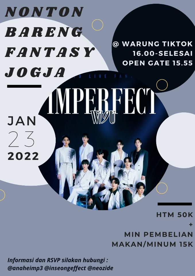 fantasy_jogja's tweet photo. [MEDPART] 
Halo FANTASY! Yang mau nonton konser SF9 IMPERFECT tapi bingung mau nonton dimana, kalian bisa ikut ini ya. Bisa langsung hubungi cp tertera😊 https://t.co/L03A9SYX6a