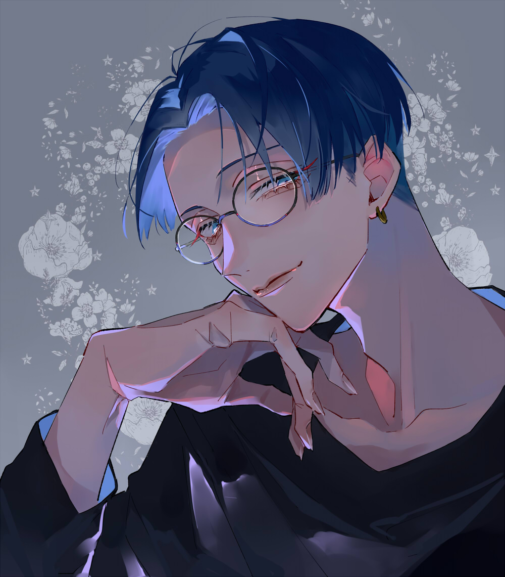 「💙💙💙
#リモー絵先生 」|白菊のイラスト