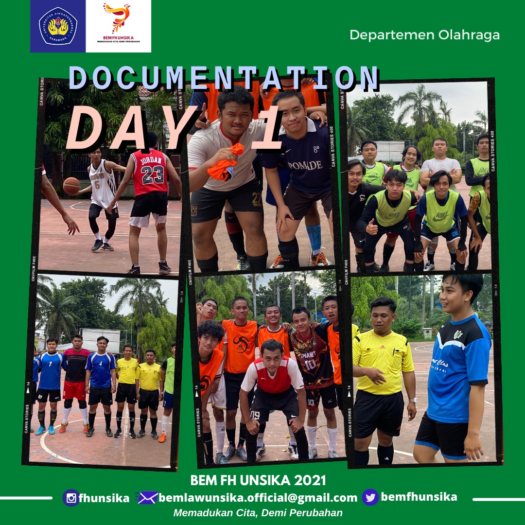 bemfhunsika's tweet photo. [ Telah Dilaksanakan ]

Pekan olahraga Fakultas Hukum Unsika telah dibuka sekaligus dilaksanakan pada hari pertama yaitu Senin tanggal 10 Januari 2021 dari pukul 08.00-17.00 WIB yang bertempat di lapangan Unsika. https://t.co/KpdAlGAtCy