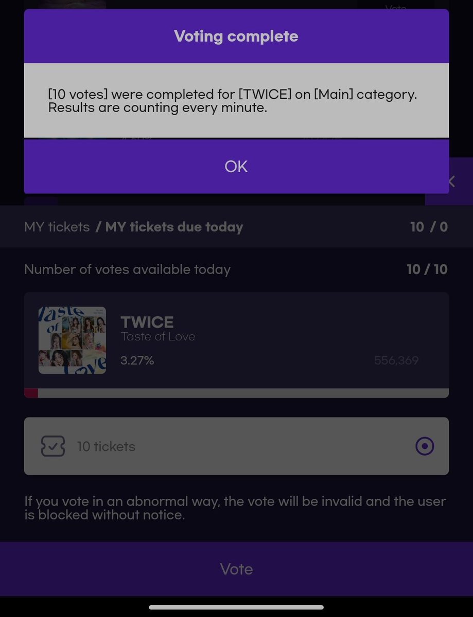 sanang_galet's tweet photo. salamat po sa tix! AGAIN, VOTE #TWICE IN SMA!!!! #OMVTProofs @OMVT_PH https://t.co/1LBniugFJn