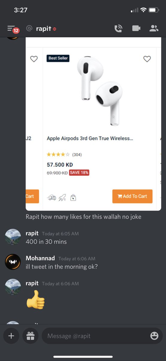Guys please 400 likes in 30 mins <a href="/_rapit/">Booberjacob</a> will buy me AirPods RT RT !