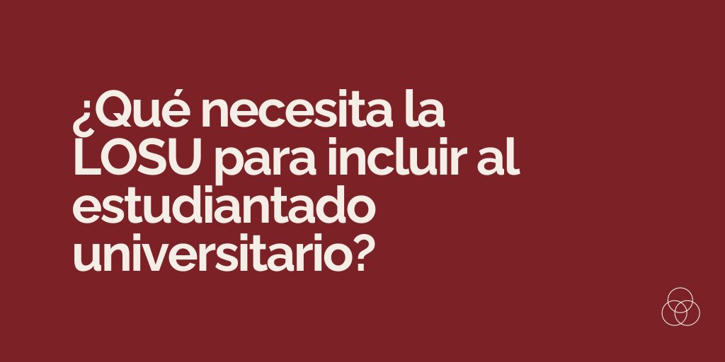 CREUPCREUP's tweet photo. 🔴¿Qué necesita la LOSU para incluir al estudiantado?

Se debe fomentar la participación estudiantil en la vida universitaria a través de la representación, el asociacionismo estudiantil y el fomento de actividades complementarias a la vida académica.

https://t.co/xuvWwrp4vT https://t.co/dmoGXDTwaT