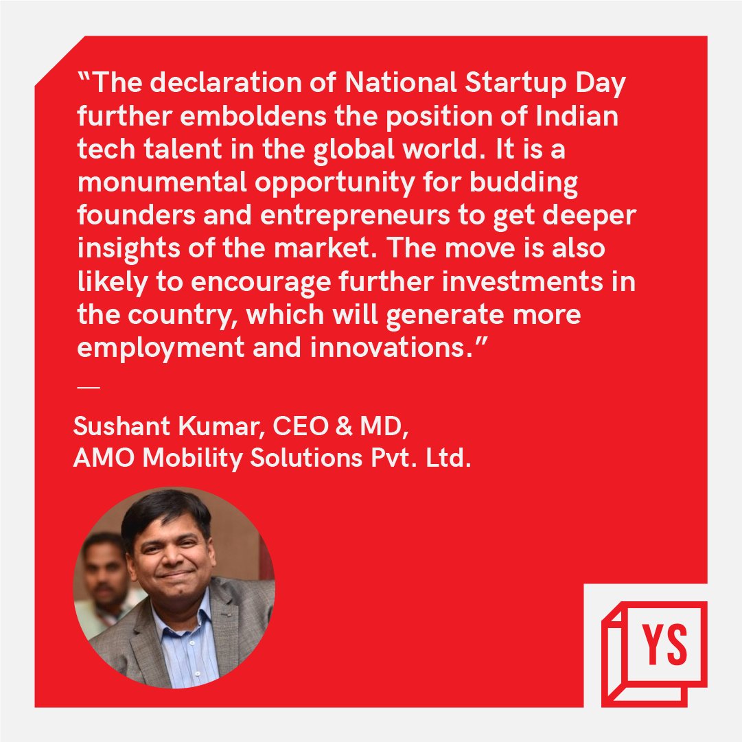 YourStoryCo's tweet photo. Founders discuss what 'National Startup Day' means for the Indian startup ecosystem

Read now: https://t.co/EJ4U5y2ujJ

#NationalStartupDay #StartUps4NewIndia @kapilgab @TheOneValley @ZiptraxTech @rohankaji @MabelChacko @BankWithOpen @AdyogiPlatform