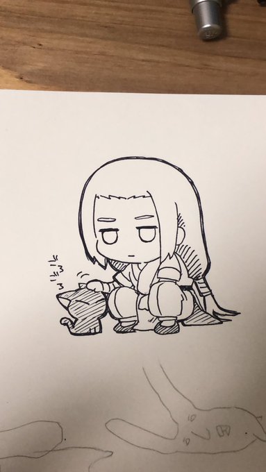 いつ描いたか覚えてないロシャオの落書きを見つけた… 