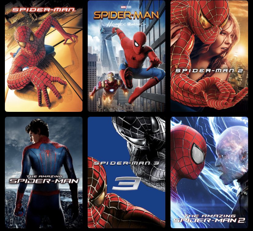 แอดพึ่งเห็นว่าใน #netflixTH มี Spider-man เกือบทุกภาคแล้ว (เหลือแค่ Far from Home &amp; No Way Home) 
ใครอยากย้อนดูตั้งแต่โทบี้ แอนดรูว์ แล้วก็น้องทอม สามารถเข้าไปดูได้แล้วใน <a href="/netflixth/">Netflixth</a>

กระซิบเบาๆ สไปดี้เรื่องแรกที่โทบี้แสดง เข้าฉายเมื่อ 20 ปีที่แล้ว ใครทันไปดูในโรงแสดงตัวหน่อย😆