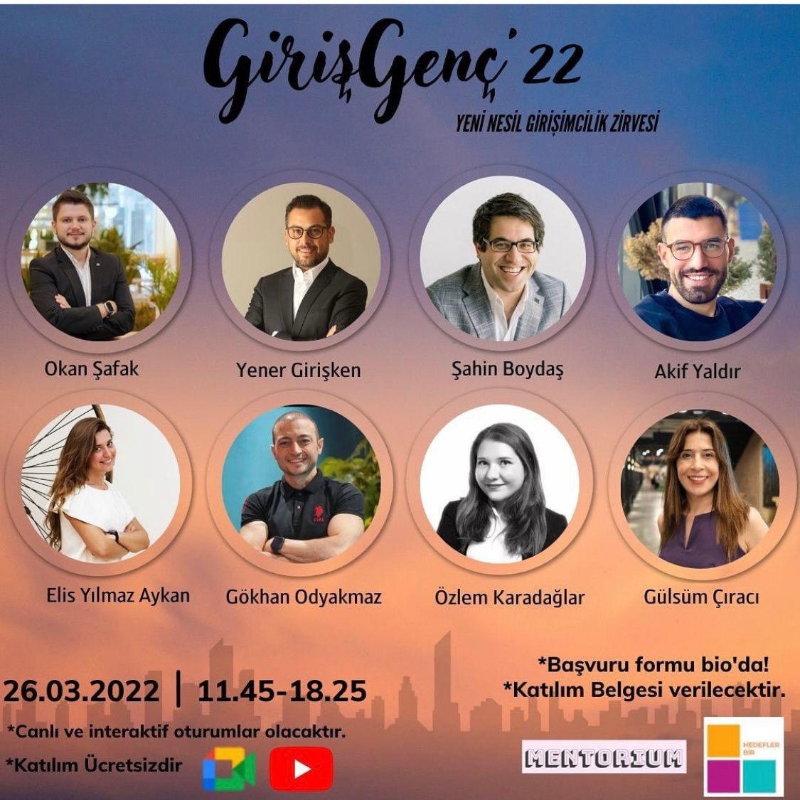 Mentorium GirişGenç’22 yeni nesil girişimcilik zirvesi başvuruları açıldı🎉#girişimcilik #girişgenç22 #girişimci #girişimcilikzirvesi
forms.gle/MX3mvk9jecbYuB… 
Başvurular için 👆🏻