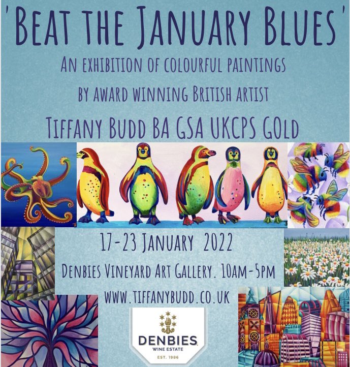 tiffanyjbudd's tweet photo. @VisitSurrey @surreylive @DorkingFirst @Visitdorking My solo show begins tomorrow! I’ll be there every day, painting and creating. Have a fab day out at @denbiesvineyard Come and have a visit! #surrey #dorking #artexhibition #mhhsbd https://t.co/or3fePVQbu