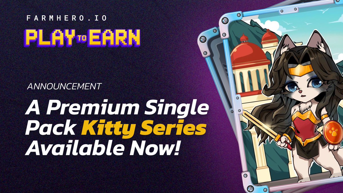 There are less and less premium lootboxes available...

Are you going to run out of yours? Take advantage now!

👉 bsc.farmhero.io/kitty
👉 oec.farmhero.io/kitty

#FarmHero #FarhHeroKitty #PlayToEarn #BSC $HERO
