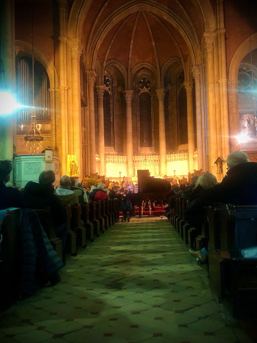 chrishawtree's tweet image. A great audience for a splendid concert last night @StMarysKemptown, where @AdamSwayne played an unknown piano concerto by Ferdinand Ries with early-nineteenth century brio matched by @MAS_Lewes: the acoustics of the building - photograph by @TheSussexSquare  - brought big sound.