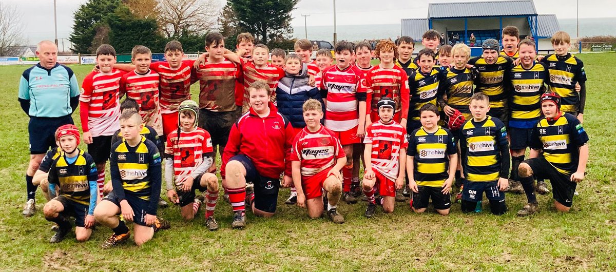 s_under12's tweet photo. Another close physical game today in a wet 🌧 and very muddy west wales,  
saw the red 🔴and ⚪️whites crossing the try line 5 time with excellent show of support.

Aberaeron 15-25 Emlyn 💪🏻 

Diolch ir rhieni a hyfforddwyr ar plant am troi lan yn bob tywydd ! https://t.co/2LOkxb23Ek