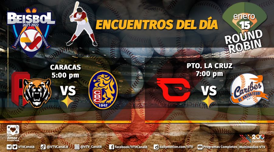 #LVBP⚾| Disfruta los encuentros pautados para este #16Ene de la Liga Venezolana de Béisbol Profesional, temporada 2021-2022 📢¡Actívate y apoya a tu equipo! #SomosEscuadrónSaludable
