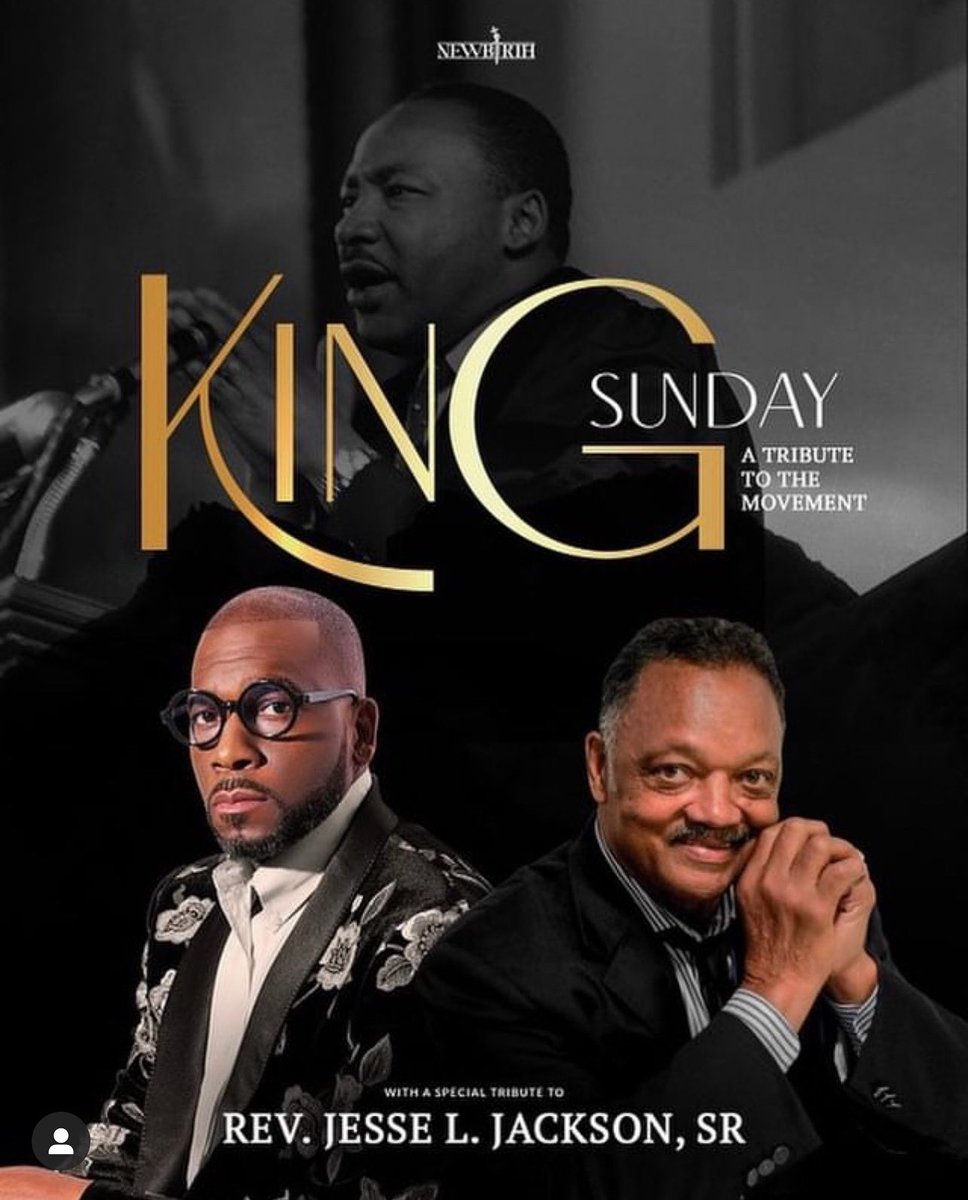 StreamingFaith's tweet photo. Join Pastor @jamalhbryant and the @newbirthmbc this morning at 9:30AM EST on https://t.co/z6GpmaThWO
as they celebrate of the life and legacy of Dr. Martin Luther King, Jr. w/ a special tribute to @RevJJackson
#streamingfaith #metachurch #metaministry #jamalbryant #ohubfutures https://t.co/NJtbjUgRyb