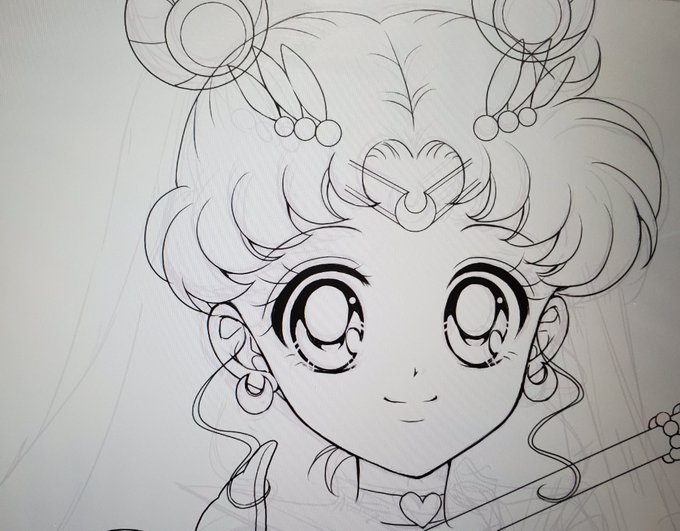 全然進まなかったけど、半年以上前に描いてたラフに線入れただけ進歩… 