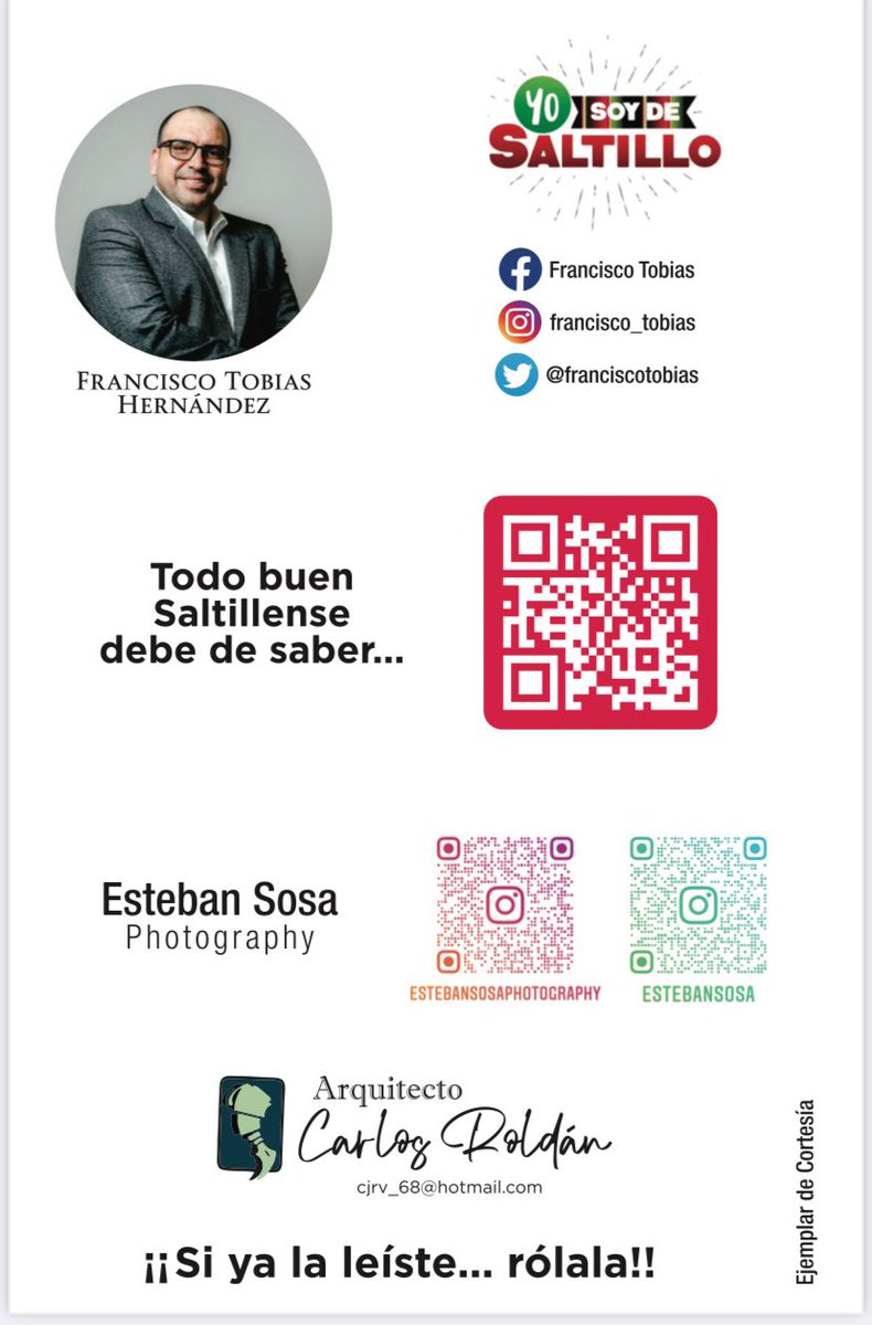Amigas y amigos les comparto la publicación "Yo Soy de Saltillo" en su edición de enero 22. shorturl.at/juFY8