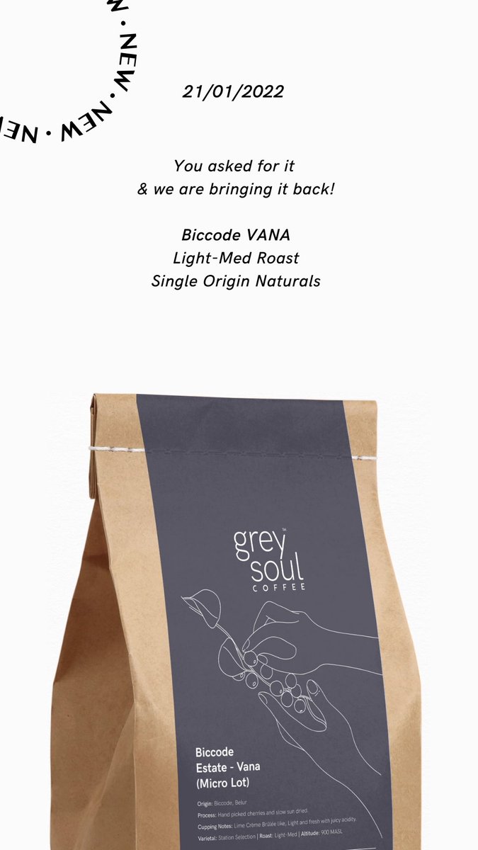 Greysoulcoffee's tweet photo. To new beginnings !
January 2022 Roast Profiles by #GreySoul #SpecialtycoffeeRoasters https://t.co/Kop52ThS2o