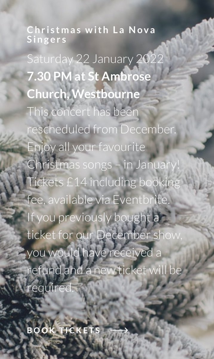 Rescheduled concert 🤩 eventbrite.co.uk/e/january-chri…