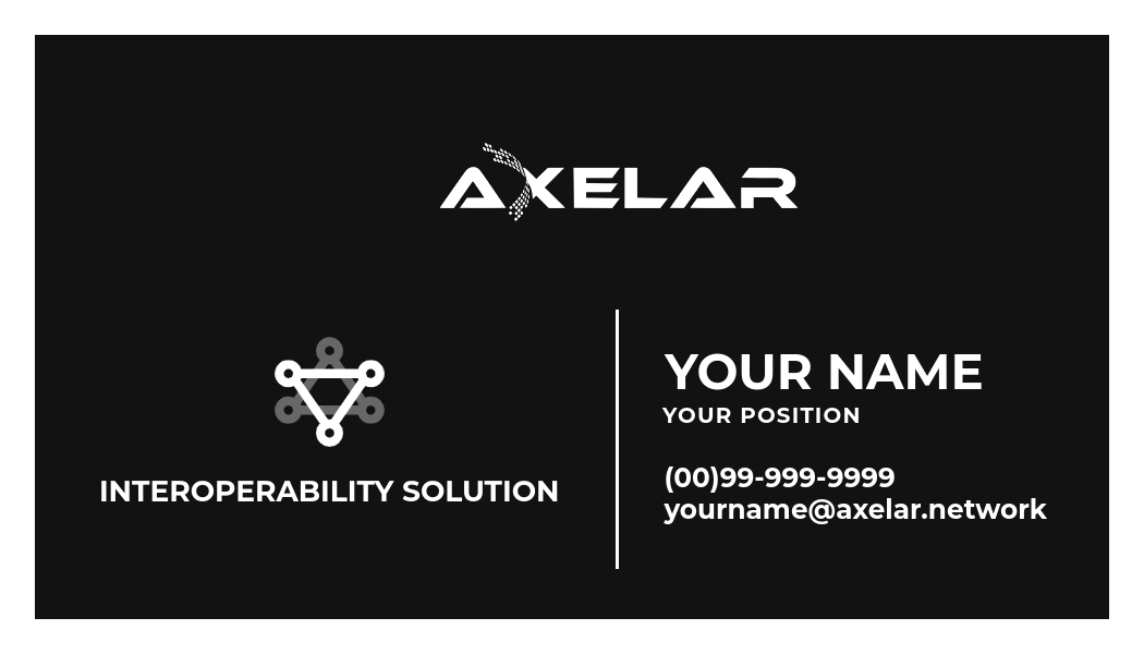 WorachoteC's tweet photo. An idea for a business card :)

@axelarcore 
#axelar #AxelarQuantumCommunity #axelarnetwork https://t.co/JDycIRmPux