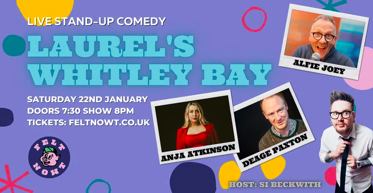 Did we all enjoy ourselves at the first gig back at <a href="/LaurelsWhitley/">Laurels</a> since Christmas? Why aye! Check out next weeks line up 😍

MC <a href="/SiBeckwith/">Si Beckwith</a> introduces;
<a href="/Anjatkinson/">Anja Atkinson</a> // <a href="/DeagePaxton/">Deage Paxton</a> // <a href="/alfiejoey/">alfie joey</a> 🔥

We know. You're welcome. Tix - feltnowt.co.uk/events/151/