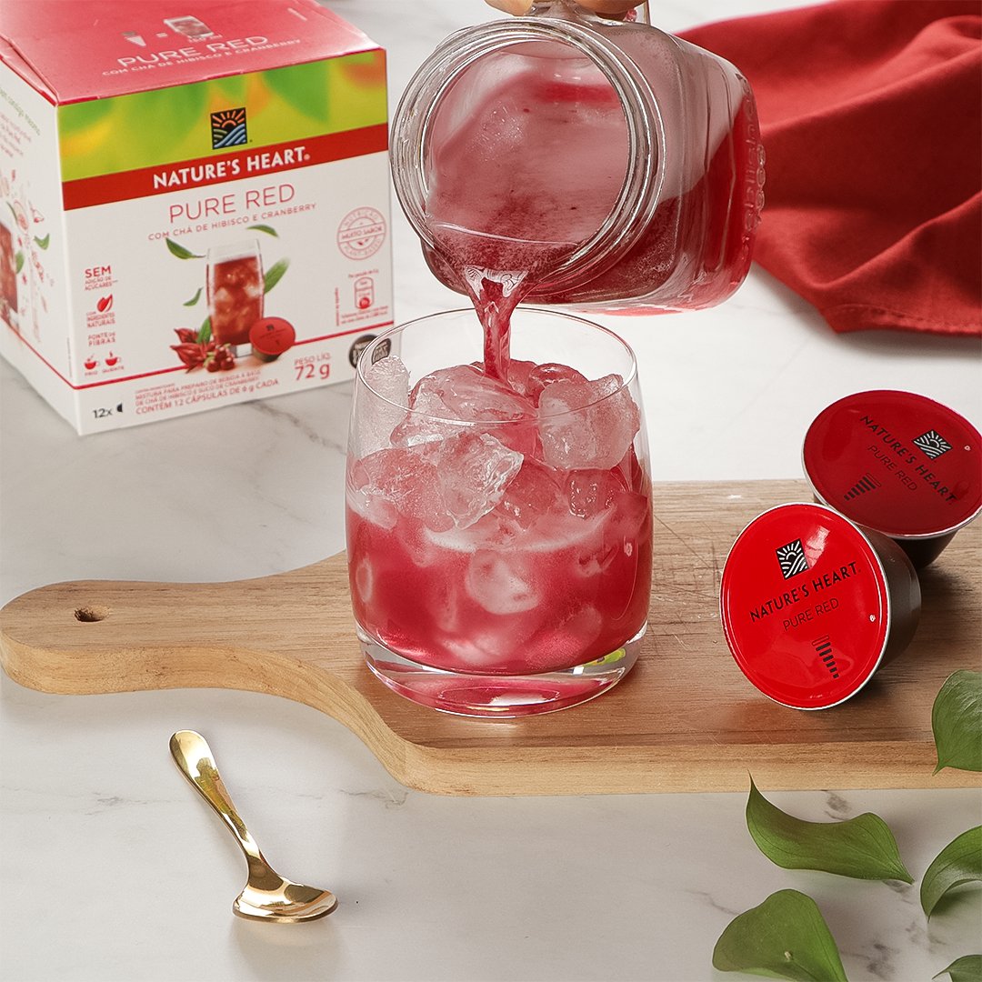 naturesheartbr's tweet photo. Os apaixonados por chá gelado estão online? 

Nesse verão não deixe de experimentar o Pure Red com bastante gelo em dias quentes, você vai se apaixonar 😍💚

#NaturesHeartBrasil
#PlantBased #Alimentaçaosaudavel https://t.co/NX88b8qSTI