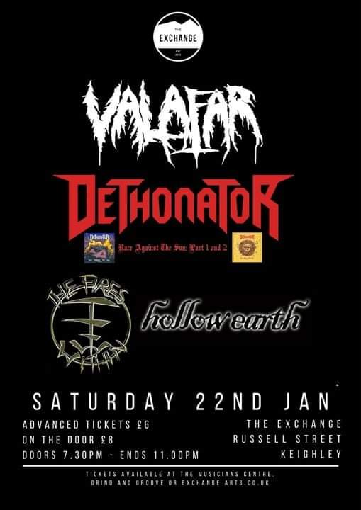 Our first gig of the New Year! Next Saturday <a href="/ExchangeArts/">TheExchange Keighley</a> Keighley and we can't wait! 🤘 With <a href="/DETHONATOR_BAND/">DethoNator</a> and <a href="/TheFiresWithin1/">The Fires Within</a> 🤘🐺🤘