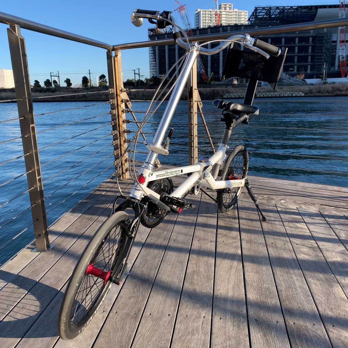 flanker29x's tweet image. 輪行袋がまだないので遠出はできませんが、
loro横浜さんでの初期点検を兼ねて、ちょっと走ってきました。
遠出するまでにはまだ色々調整しなければ。
#Tartaruga #タルタルーガ #typeF