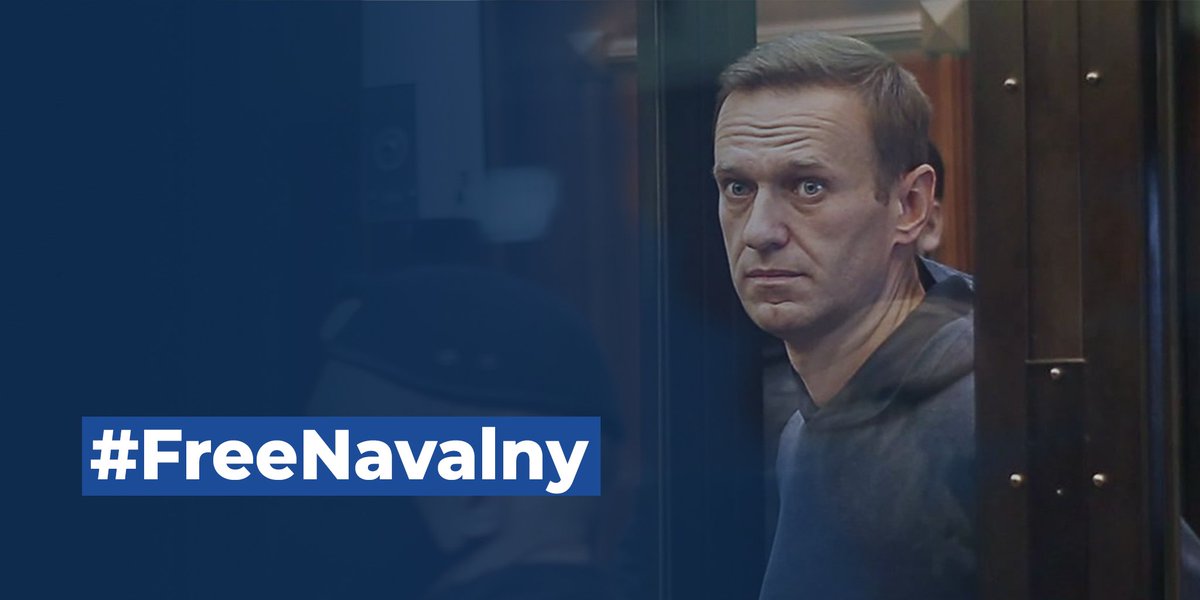 🔵One year ago today Alexei Navalny was wrongfully incarcerated. Today more than ever we ask for his immediate release and we invite members of our political family to join us in calling for #FreeNavalny