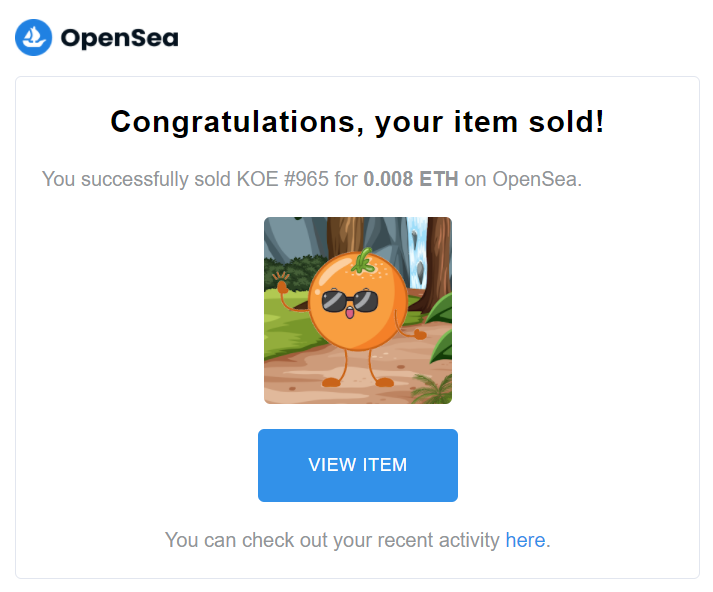 KOE's first sale is started off with KOE#965!! Spreading excitement, love, and smiles!!!!