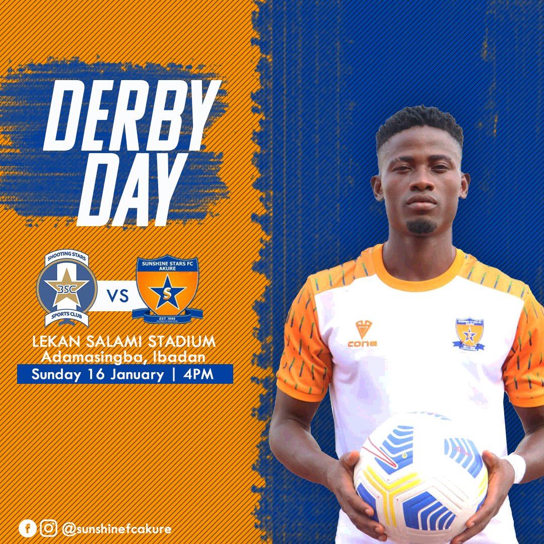 AKURECITY's tweet photo. M A T C H              D A Y !
Today 16th January 2022
@SunshineFCAkure We be having SouthWest deby with #ShootingStars of IBADAN.

@SunshineFCAkure  VS @oluyolewarriors
🏟 LEKAN Salami Stadium
🕓 4pm
🏆 #NPFL22 
Let show them we are the Real stars.⭐⭐ #AkureGunners #OwenaWaves https://t.co/LurLajKKwx