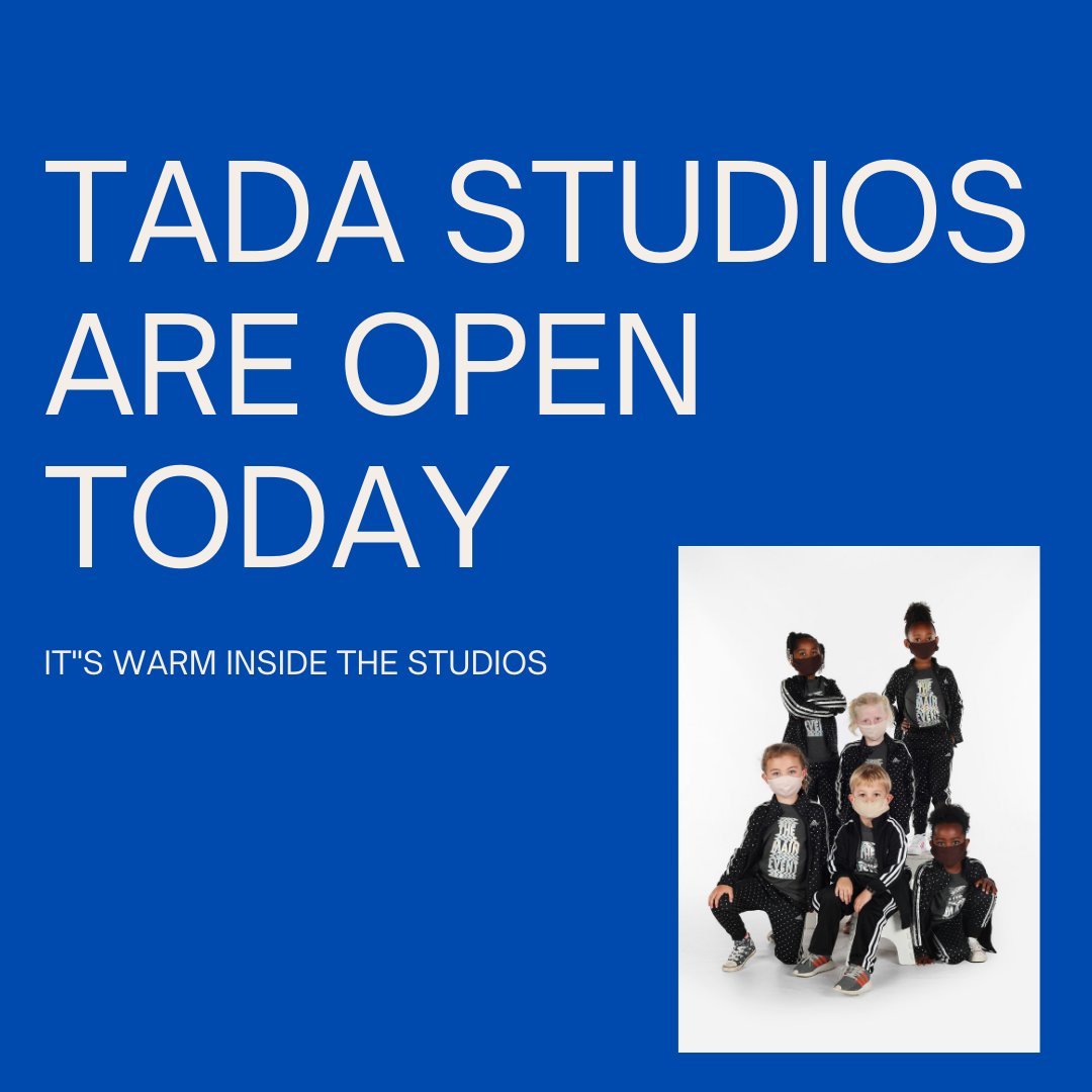 tada_atl's tweet photo. TADA is open for Kids' and Adult Classes on Sunday, Jan 16 2022. We are also open on Monday, MLK Day. https://t.co/azO8LpYl3U