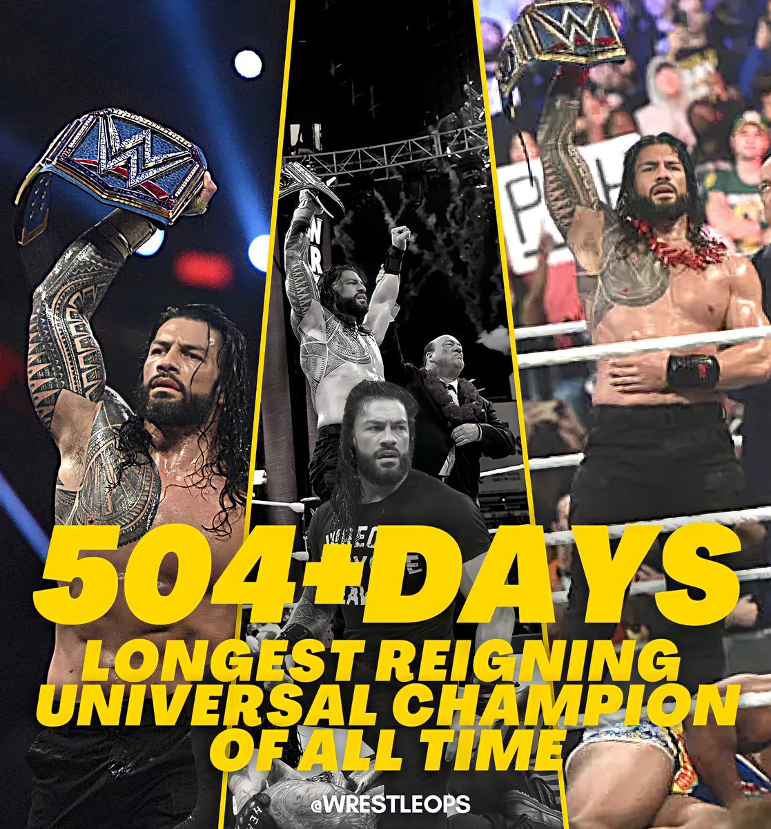 AS ROMAN REINGS HAS BROKE LESNAR'S RECORD AS LONGEST  REIGNING UNIVERSAL CHAMPION,THE POSSIBLITTIES ARE MORE THAT  HE  LOSES  HIS TITLE AT RUMBLE