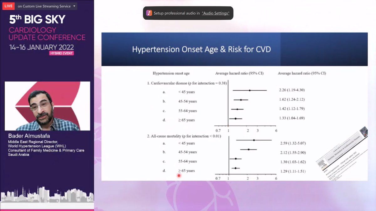BAlmustafa's tweet photo. Thanks for
Big Sky #Cardiology Update
their kind invitation to @WorldHyperLeag n @SHMS_SA to contribute in their 5th #conference https://t.co/Dq3mtse2LX