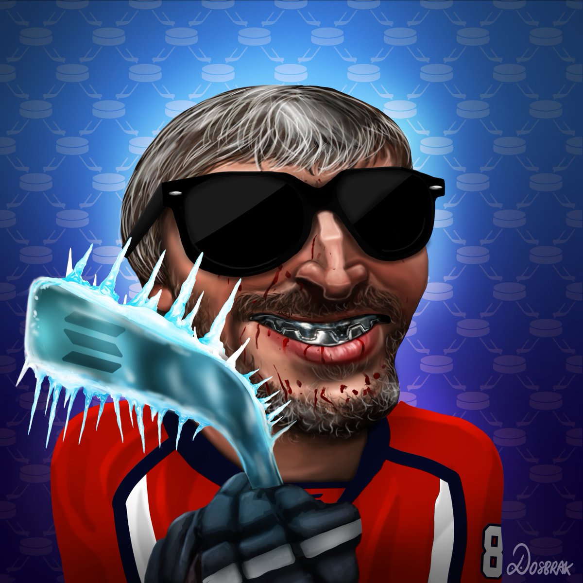 Blockassetco's tweet photo. 🎨 Trait of the Day: Bloody Face 🩸
Legend under the spotlight: Alex Ovechkin
Attribute: Face
Rarity Type: Rare
Current Market Price: 4 SOL
Secondary Market: @MagicEden_NFT https://t.co/eJYqgLPntd