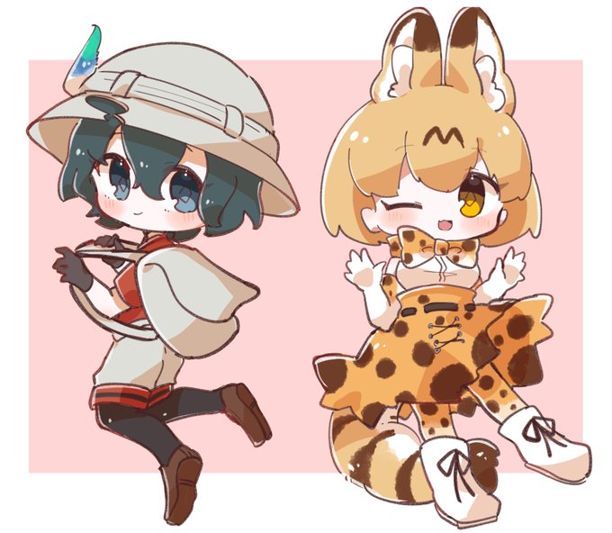 「かばん(けものフレンズ) 黒髪」の画像/イラスト/ファンアート(新着)