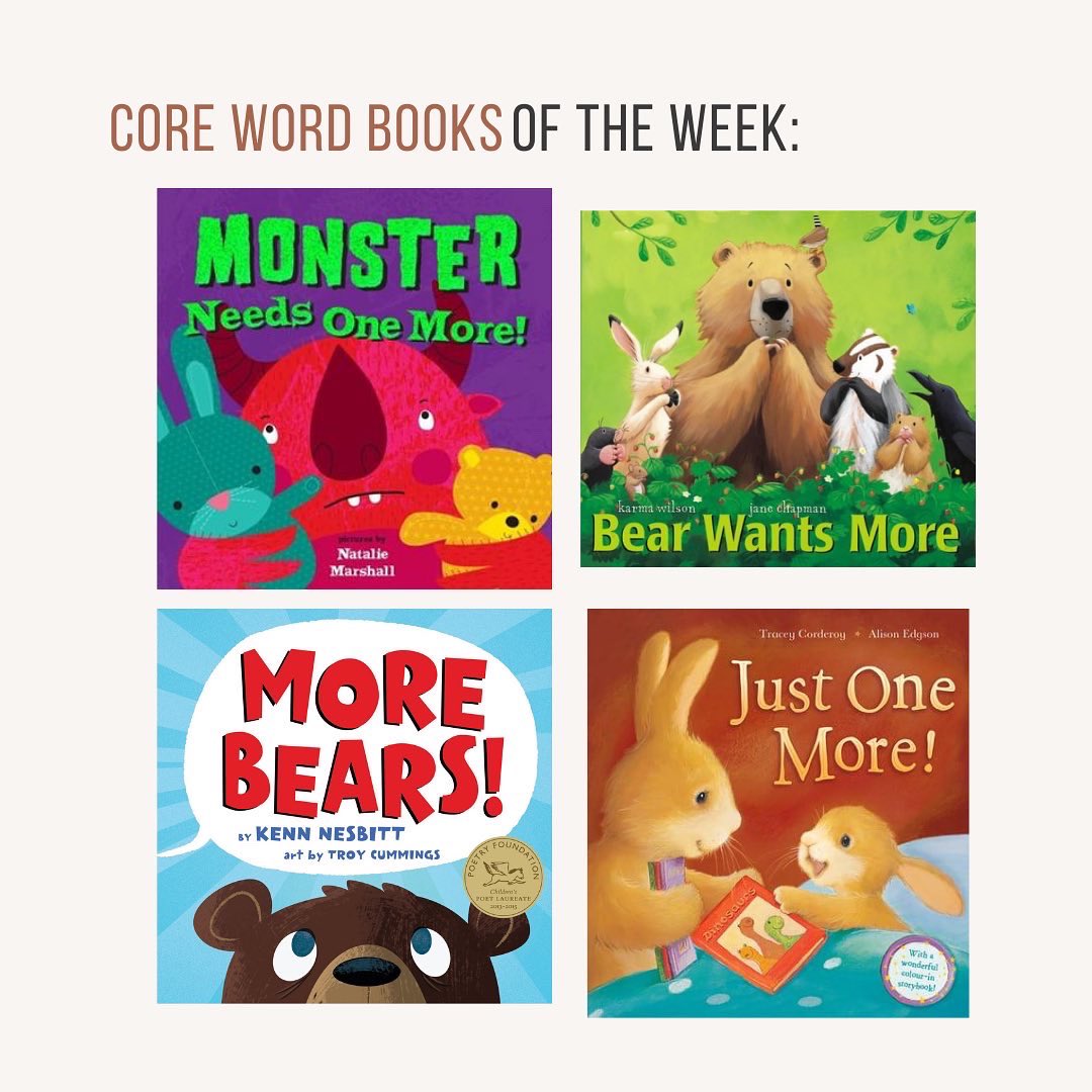 Core vocabulary word: “more” 

Completing a series of these over the coming weeks for ideas to do with early communicators (verbal, or low/high tech aac). So many opportunities to model this language. 

#mysltday #rcsltlearn #slteatime