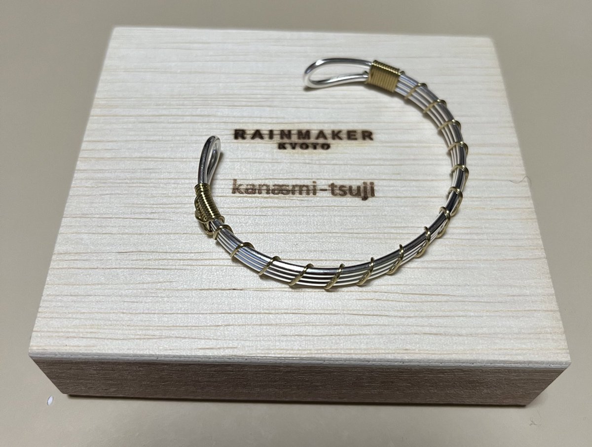 金網つじ　真鍮✕シルバーバングル　レディース 金網つじ バングル レディース 銀×真鍮 三浦春馬さん