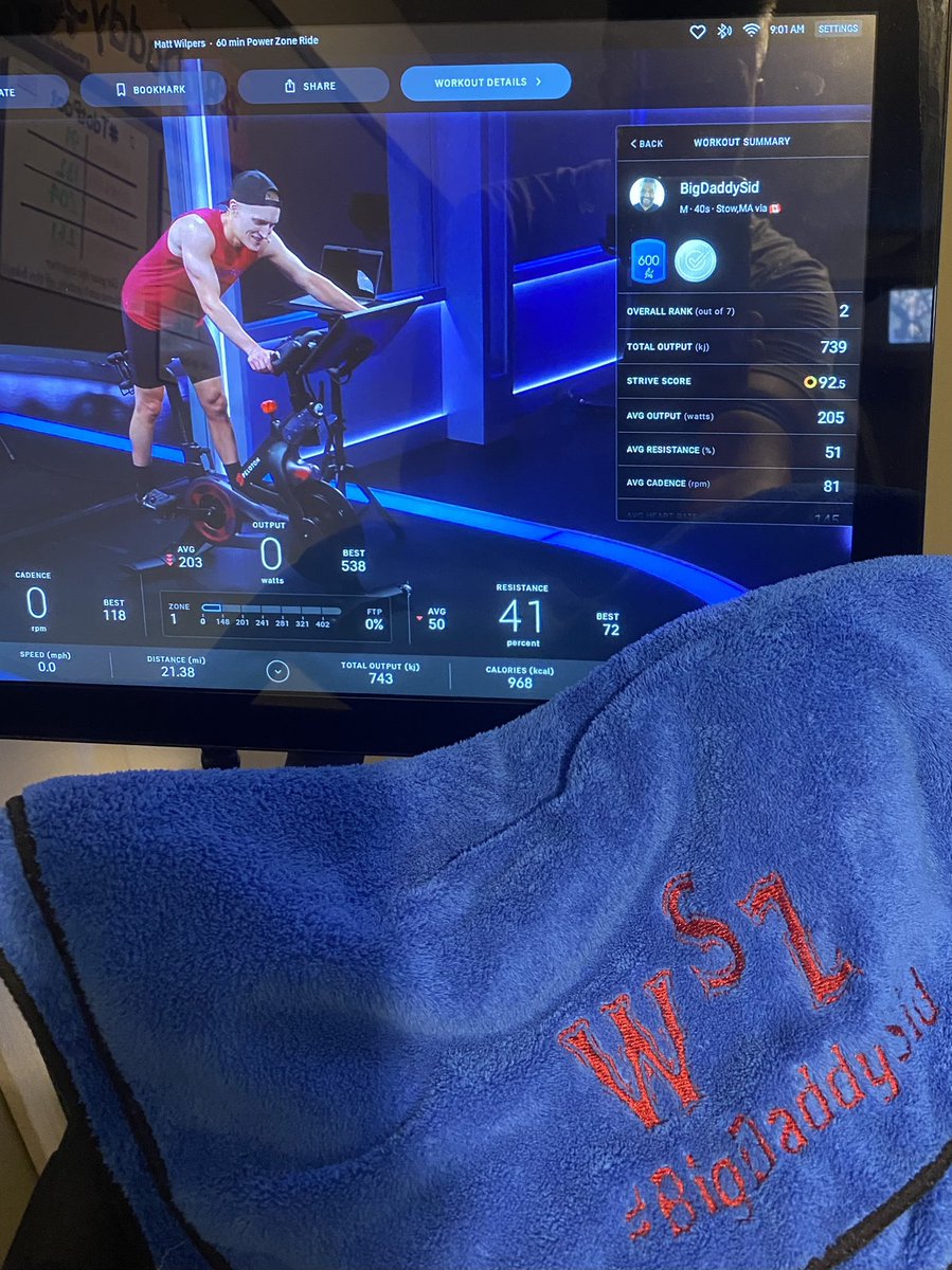 theRath79's tweet photo. Thanks @MattWilpers appreciate the 600 and bday love today. As always, epic playlist &amp; epic ride. @onepeloton https://t.co/ybBGIyucSU
