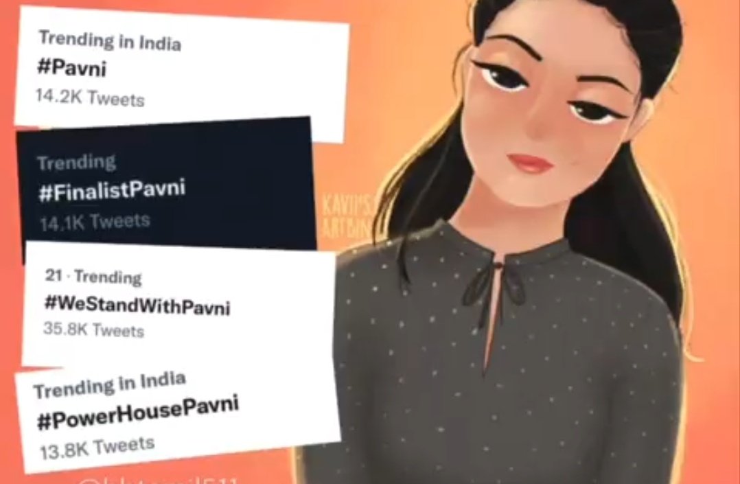 shows_freak_'s tweet photo. #Pavni should know that she's trending literally like everyday on Twitter 🥺❤ 

#ProudOfYouPavni LOVE YOU PAVNI
@Pavani9Reddy 🥰 https://t.co/n300e3zgiU
