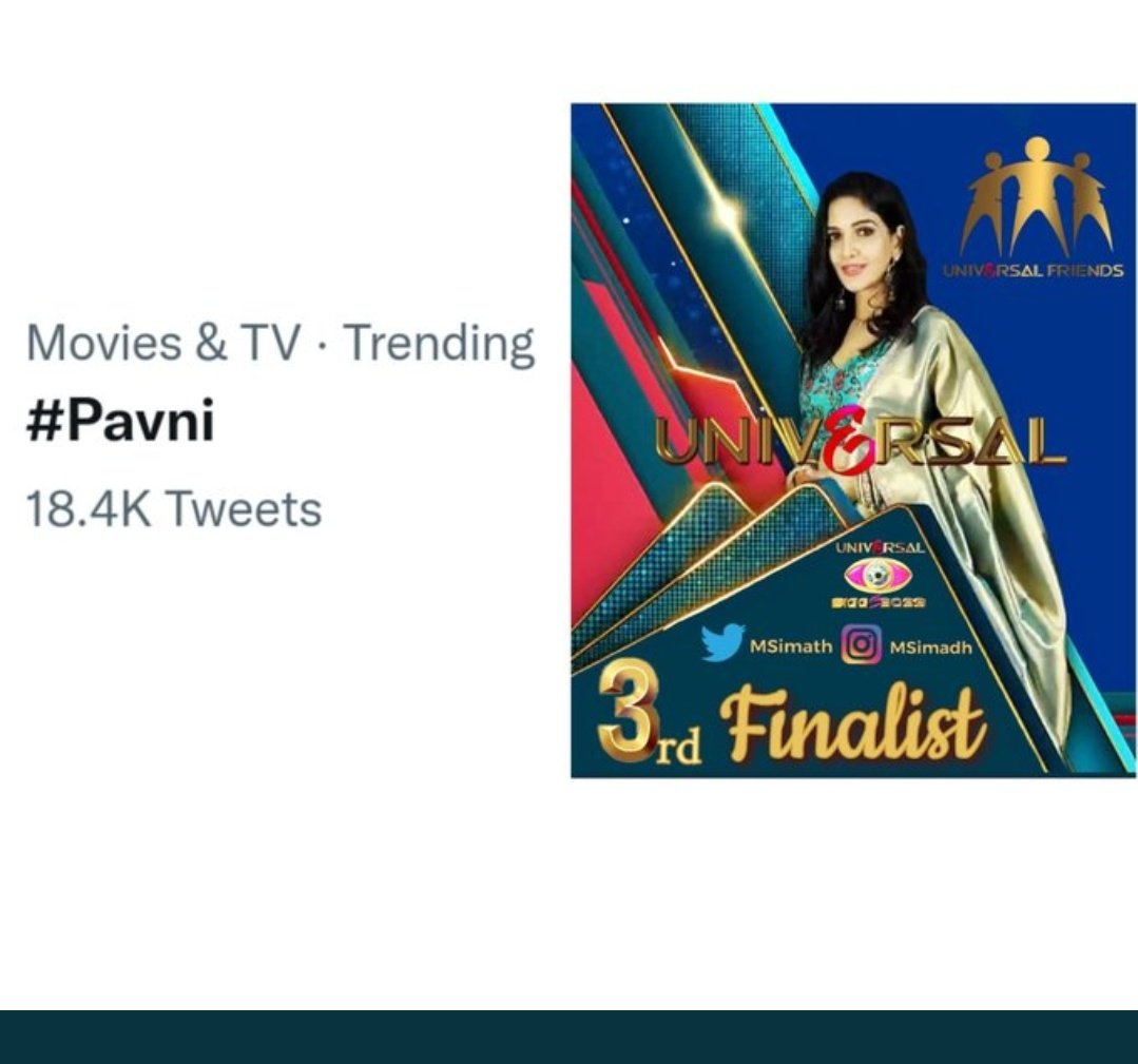 shows_freak_'s tweet photo. #Pavni should know that she's trending literally like everyday on Twitter 🥺❤ 

#ProudOfYouPavni LOVE YOU PAVNI
@Pavani9Reddy 🥰 https://t.co/n300e3zgiU