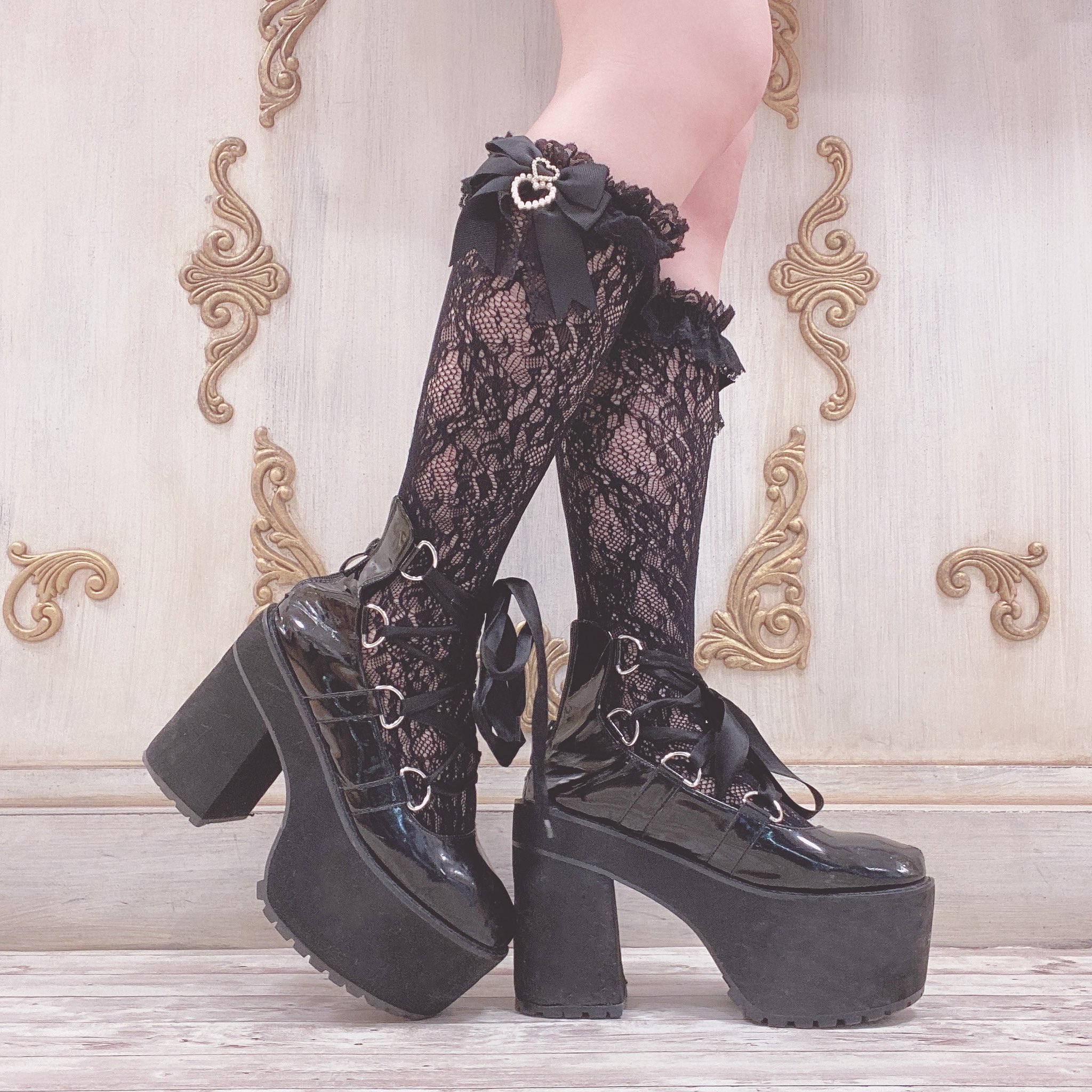 Angelic Pretty　ハートレースハイソックス zV7XxHYk3QswRVDUmmmZUaI9j62EAX