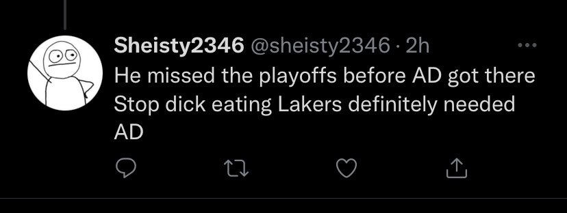 Ghossst__'s tweet photo. @sheisty2346 All u talk about is dick 😭😭😭 bro ur acc a f4gg0t lmaoooo. Say what u want 😂😂🤣🤣 https://t.co/WJu7rdiV7D